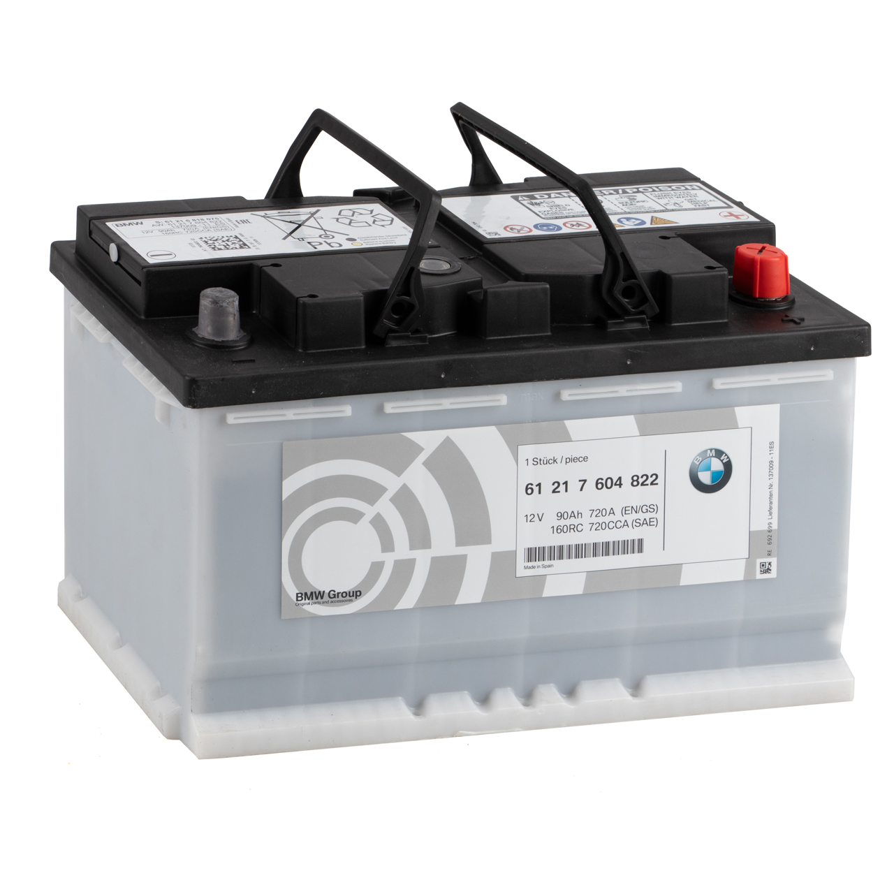 Original BMW Autobatterien - 61 21 7 604 822 | myparto 