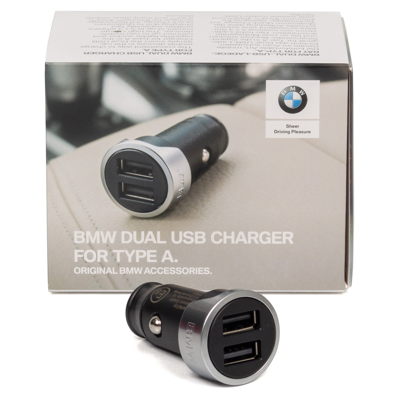 ORIGINAL BMW Dual-USB-Ladegerät Ladeadapter für Zigarettenanzünder 65412458285