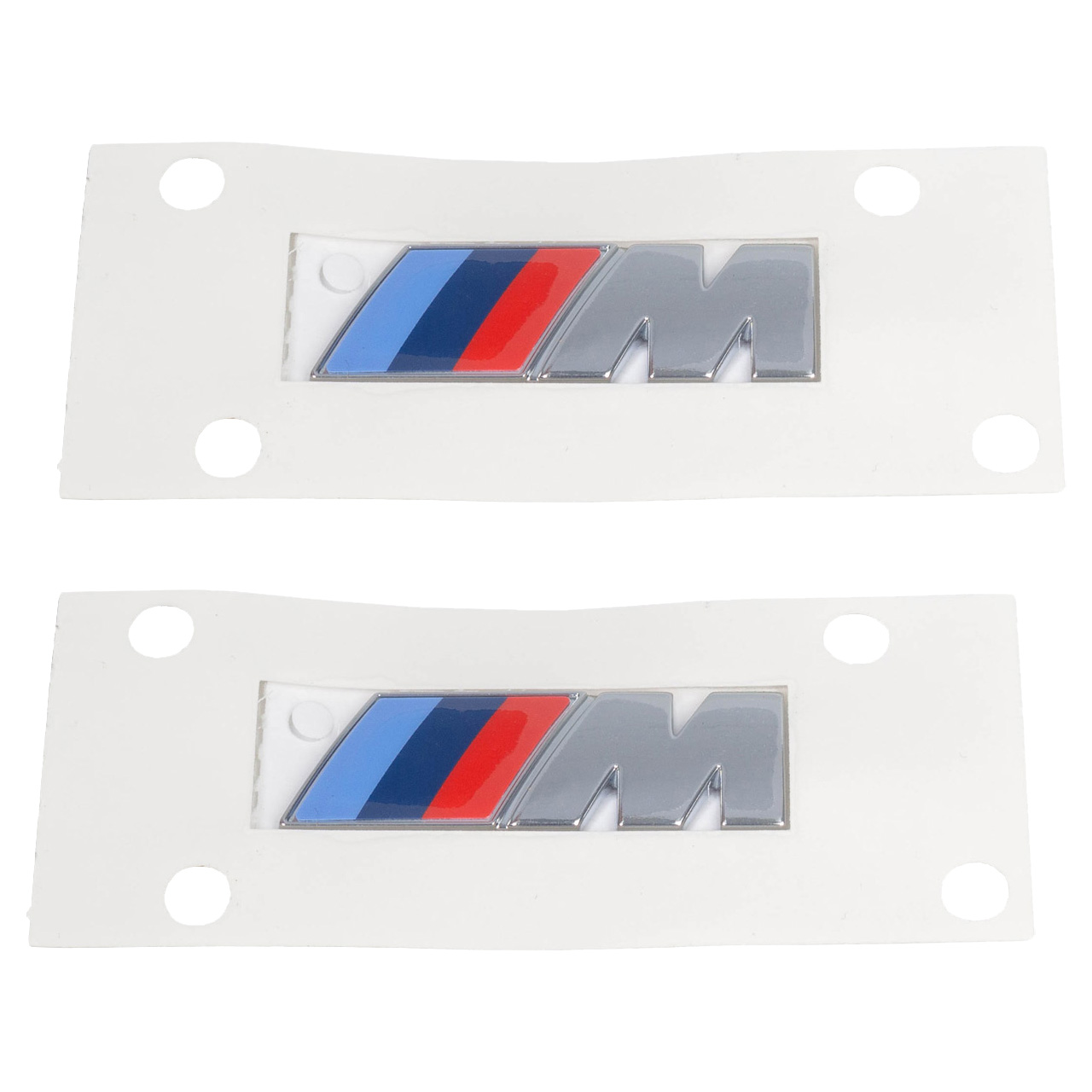 2x ORIGINAL BMW M Emblem Logo Kotflügel 45x15mm selbstklebend 51148058881