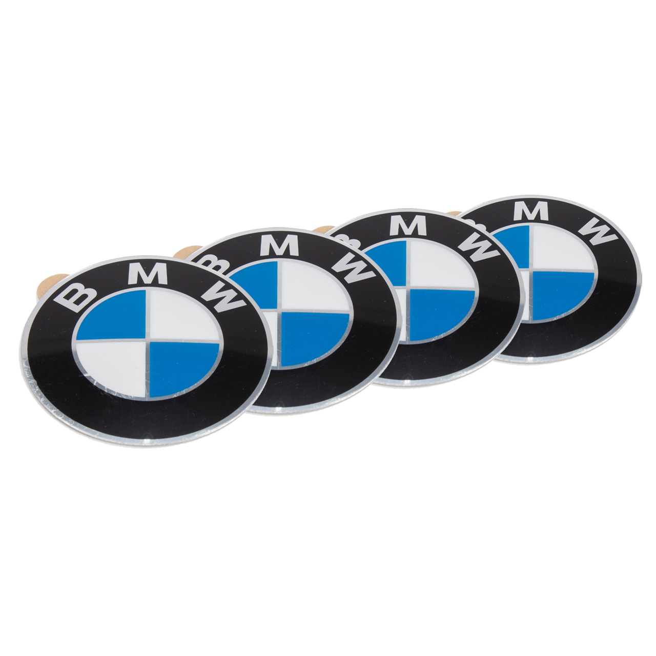 4x ORIGINAL BMW Plakette mit Klebefolie 58mm 3er E30 E36 E46 5er E39 36131181081