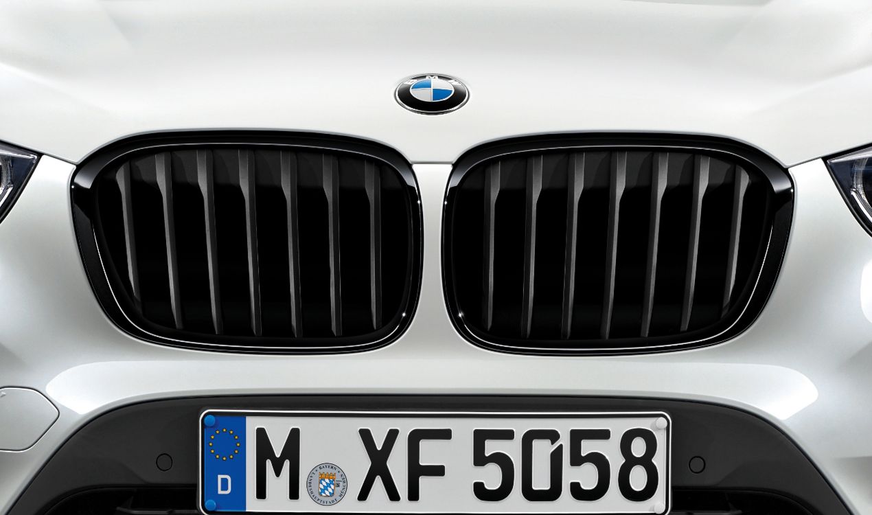 ORIGINAL BMW M Performance Kühlergrill Niere X1 F48 ab 07.2015 schwarz 2407732 + 2407733