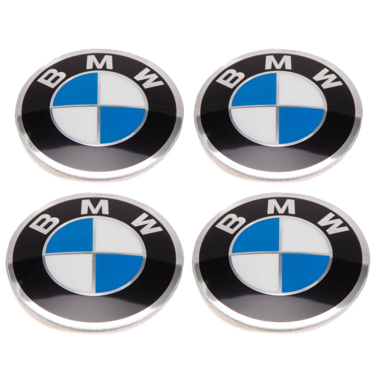 4x ORIGINAL BMW Nabendeckel Aufkleber Emblem Ø 45mm 3er E21 E30 36131181082
