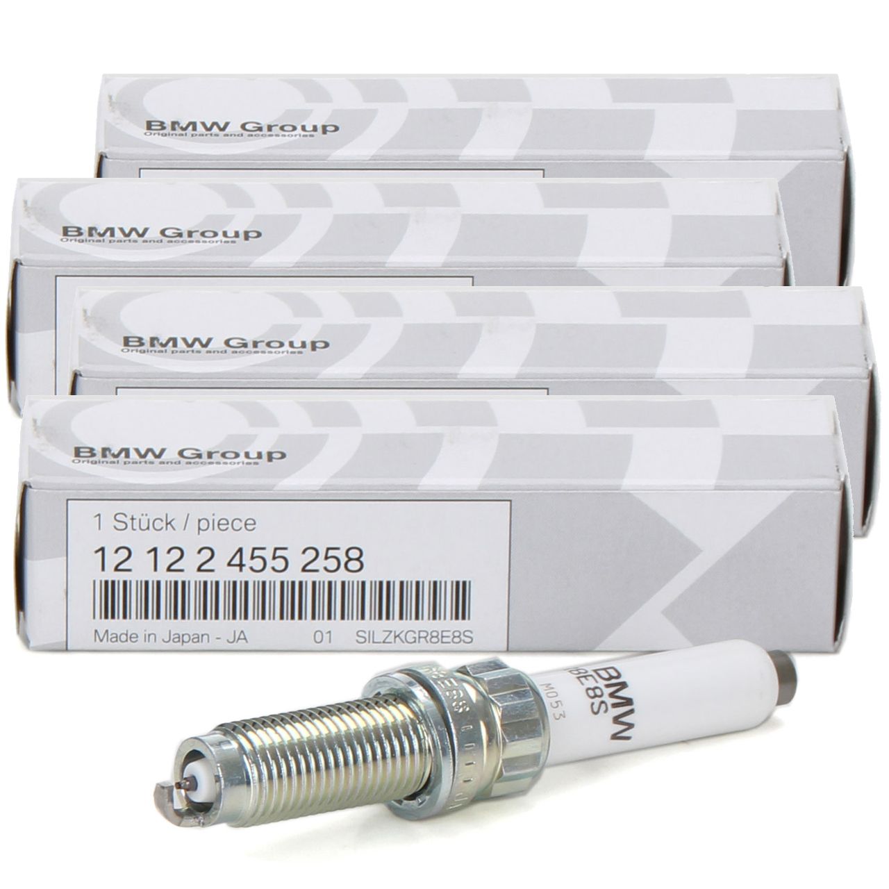 4x ORIGINAL BMW Z&uuml;ndkerze F45 F46 G20 G30 G31 G11 G12 X1 X2 Z4 B48 12122455258
