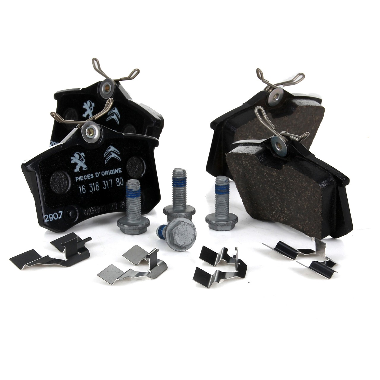 ORIGINAL Citroen Peugeot Bremsen Kit Bremsscheiben + Radlager + Beläge hinten