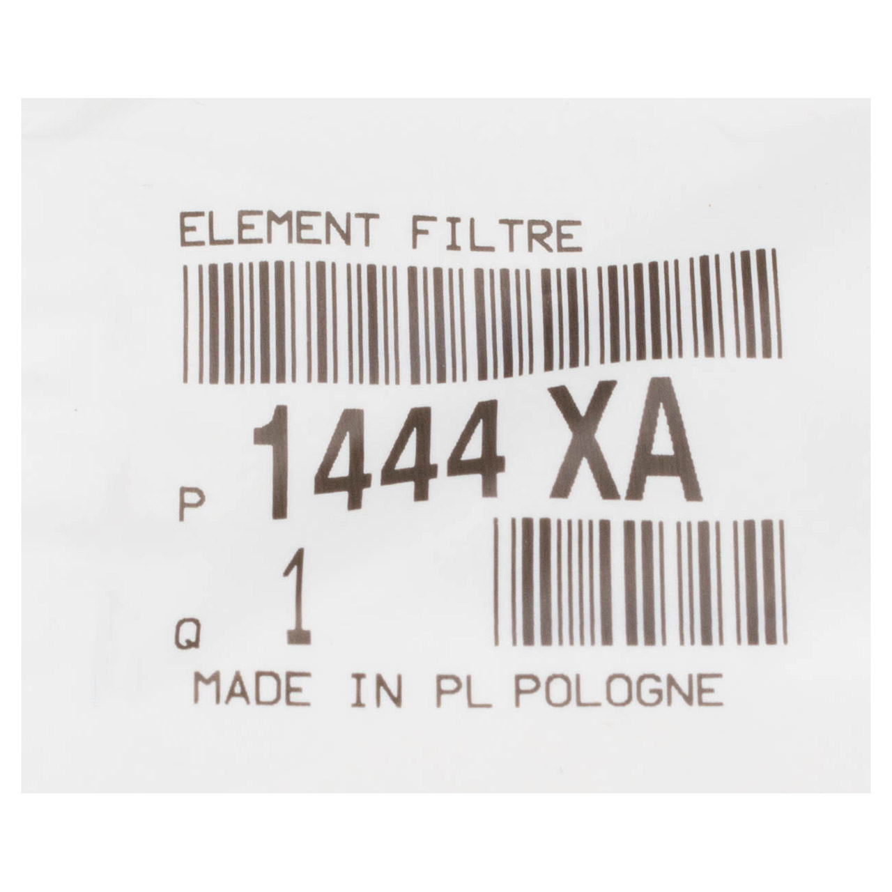 ORIGINAL Citroen Peugeot Luftfilter 1444.XA für C1 107 1.0 3-Zylinder 68 PS