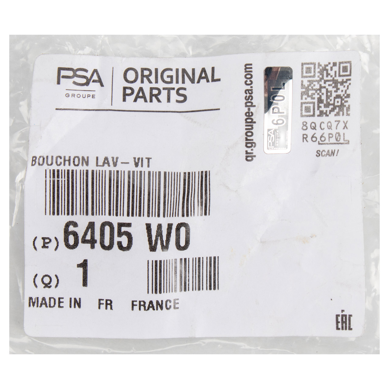 ORIGINAL PSA Verschlussdeckel Kappe Waschwasserbehälter C1 107 1.0 1.4 6405.W0