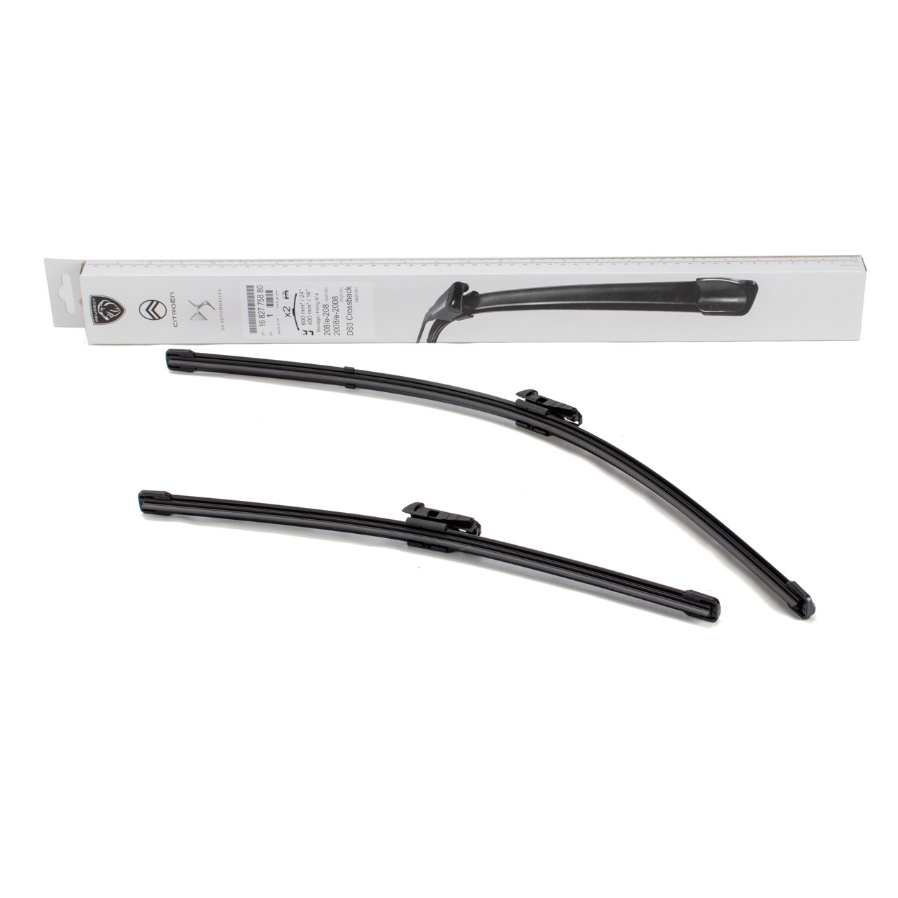 ORIGINAL PSA windshield wiper blades set 208 2 2008 2 C4 3 front 1682775880