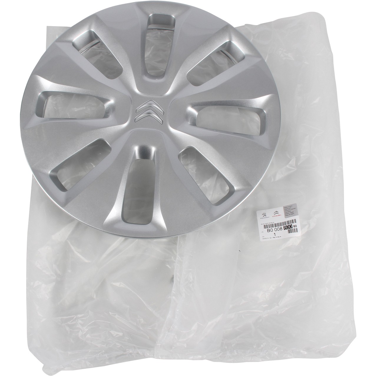 1x ORIGINAL Citroen hubcap wheel cover 14 inch silver STAR C1 2 B000880080