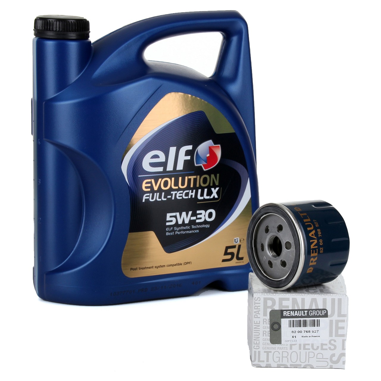 5L elf Evolution Full-Tech LLX 5W30 Motoröl ORIGINAL RENAULT Ölfilter 8200768927