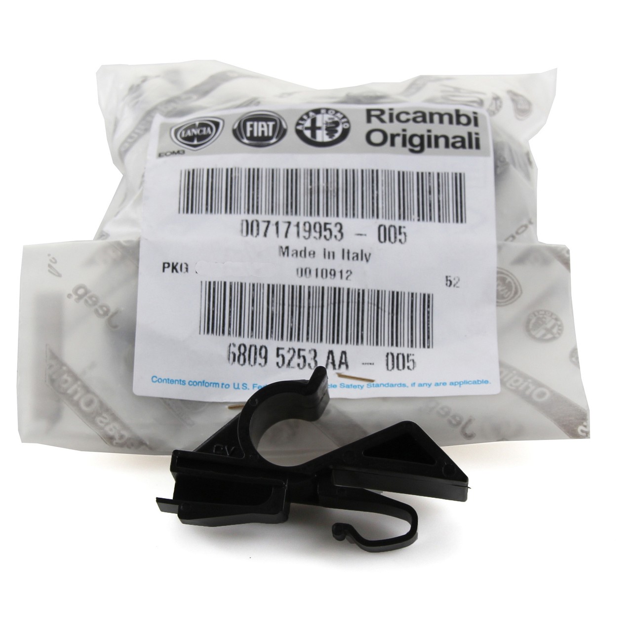 Vassoio Posteriore Fiat Clip Appendiabiti Originale Fiat Per Grande Punto - 71719952/71719953 Pezzi Ricambio Fiat Originale - 7