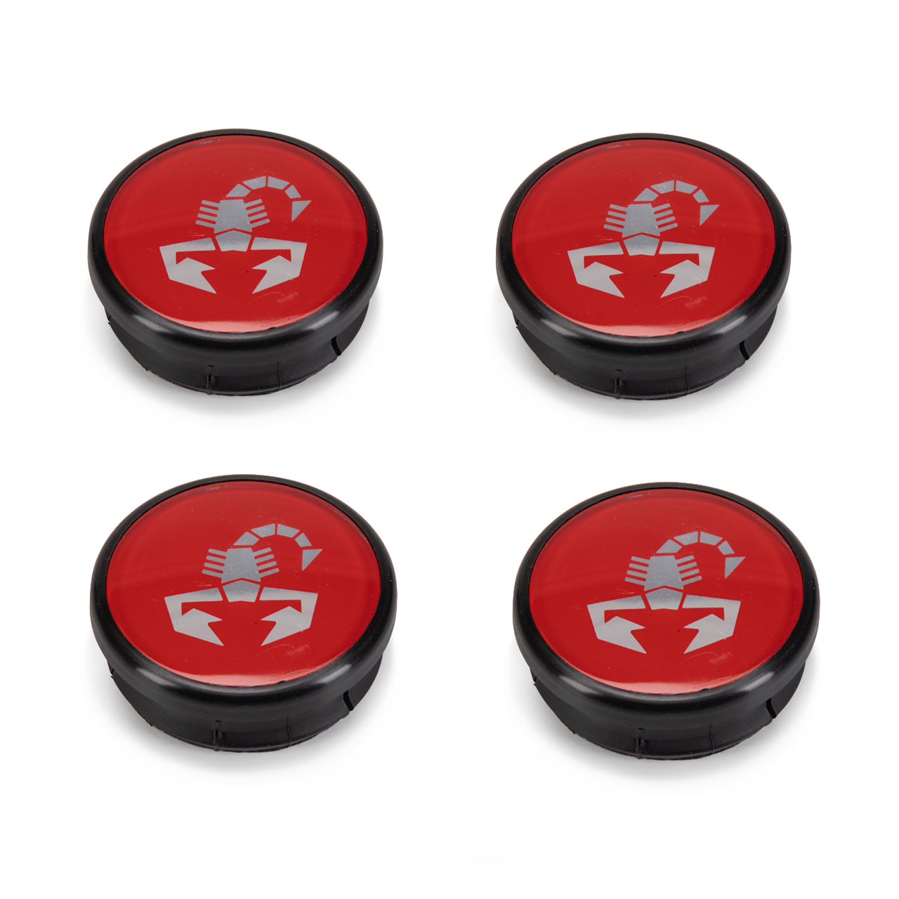 4x ORIGINAL Fiat ABARTH Nabendeckel Felgendeckel 500 / 500C PUNTO (199) 5908862