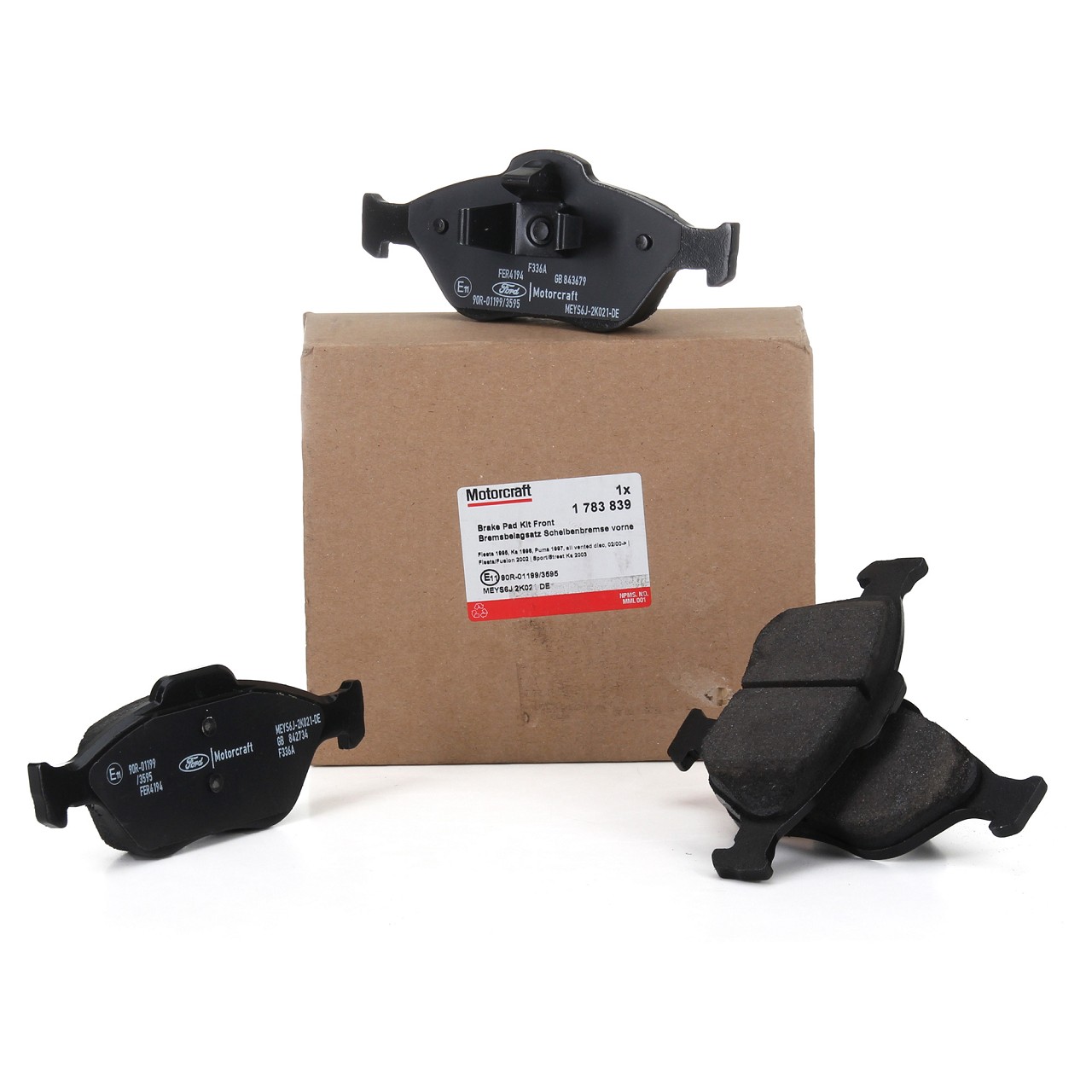 ORIGINAL Ford Bremsbeläge FIESTA 4 5 FUSION (JU) KA (RB) PUMA (EC) vorne 1783839