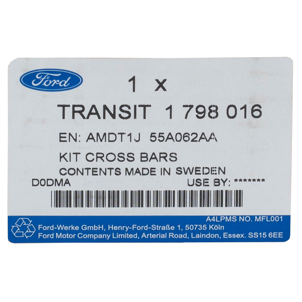 ORIGINAL Ford Dachträger Grundträger 1798016 für TOURNEO / TRANSIT CONNECT