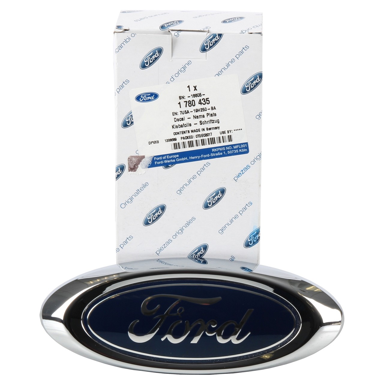 ORIGINAL Ford Emblem Schriftzug Oval S-Max Galaxy WA6 Mondeo IV hinten 1780435