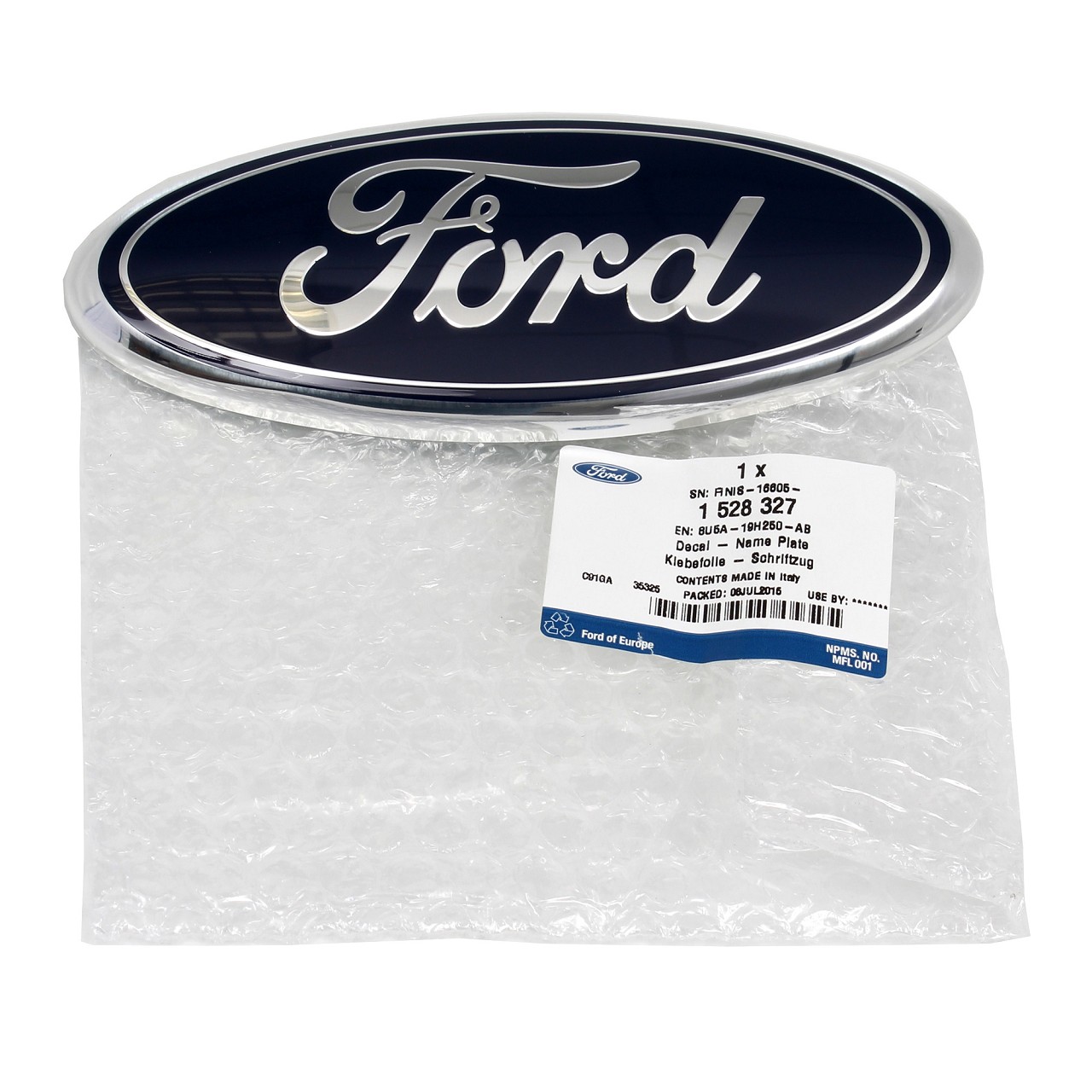 ORIGINAL Ford Emblem Logo Plakette FIESTA VI bis 10.2012 KA (RU8) vorne 2038573