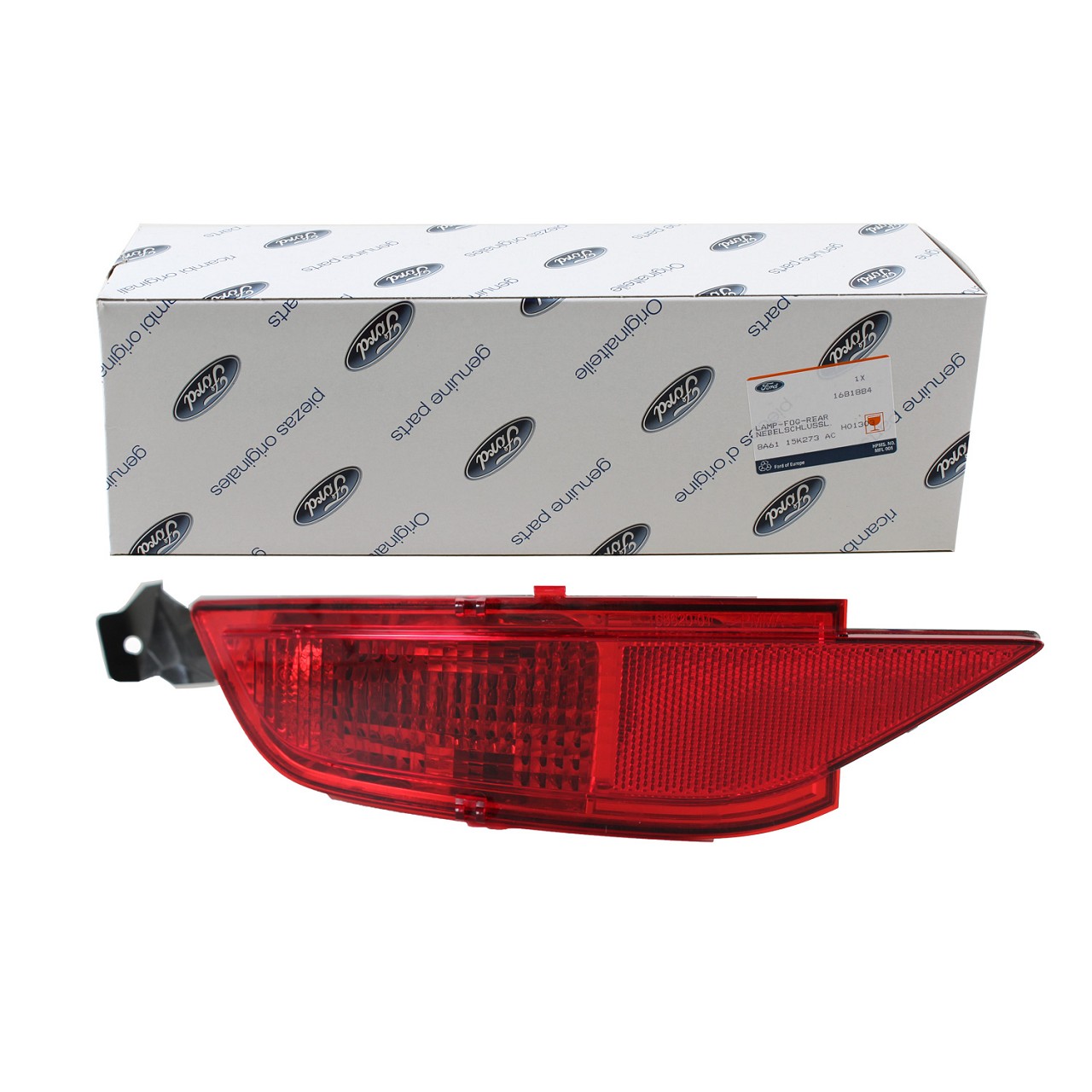 LED Nebelschlussleuchte Für Ford Fiesta MK7 - Rot/Smoke Design