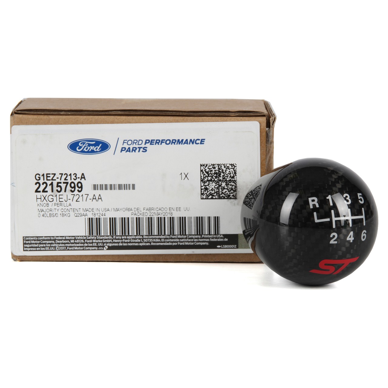 ORIGINAL Ford PERFORMANCE Schaltknauf 2215799 für FOCUS III ST 09.2014–03.2018