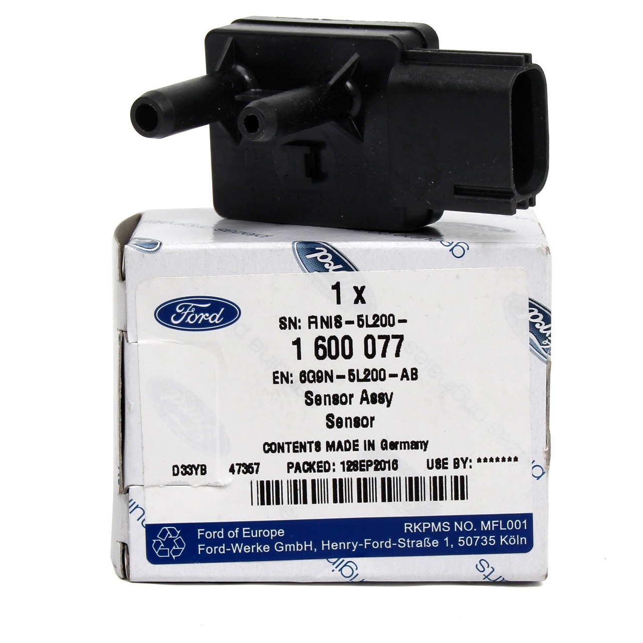 ORIGINAL Ford Abgasdrucksensor Differenzdruck Fiesta VI 1.4/1.6TDCi 1600077