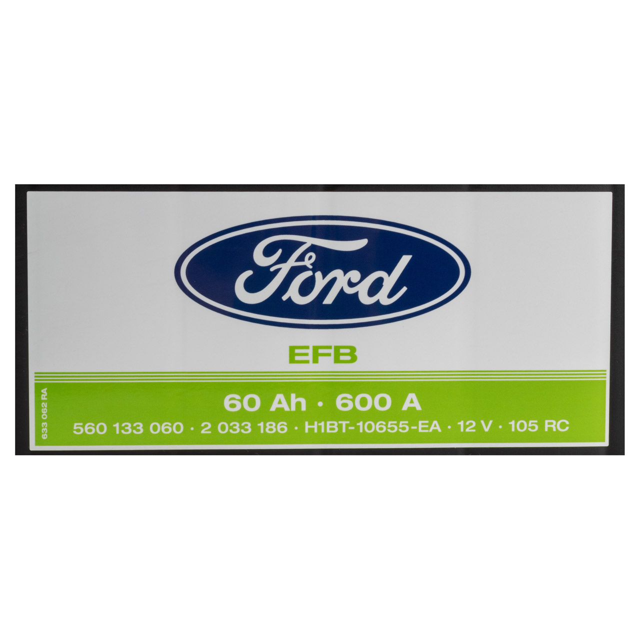 ORIGINAL Ford EFB Autobatterie Batterie Starterbatterie 12V 60Ah 600A 2033186