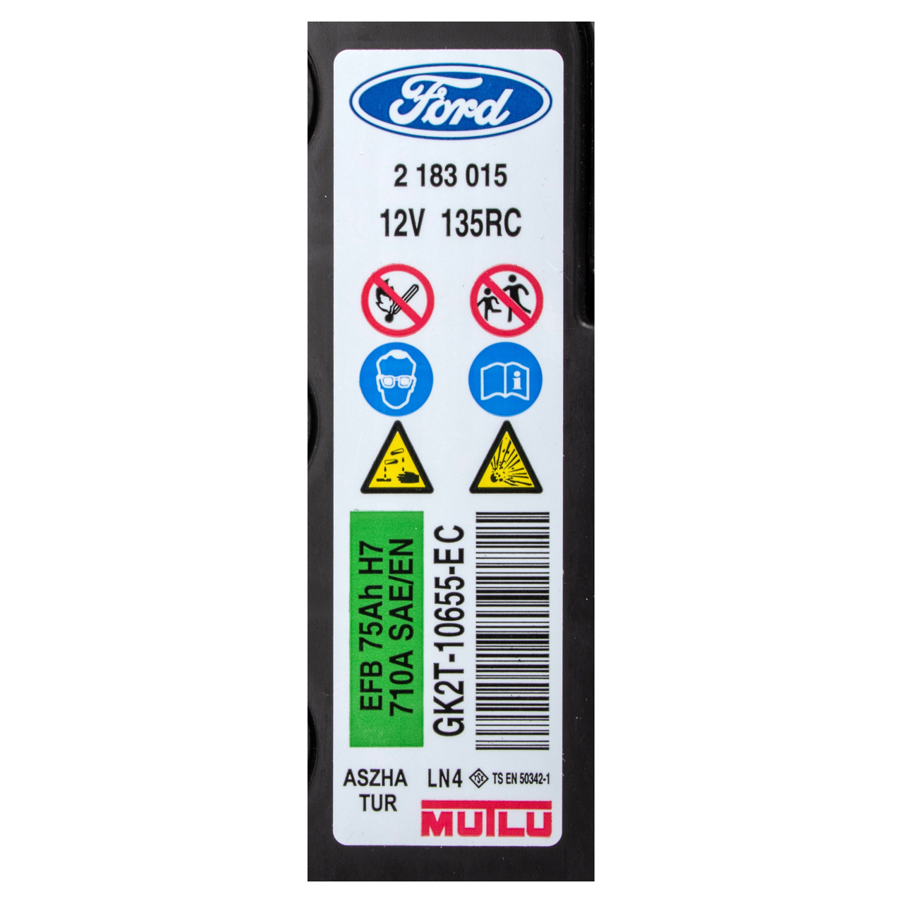 ORIGINAL Ford Autobatterie Batterie Starterbatterie 12V 710A 75AH 2183015