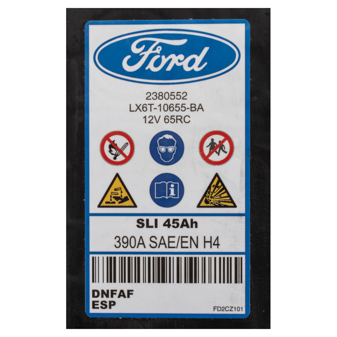 ORIGINAL Ford Autobatterie Batterie Starterbatterie 12V 45Ah 390A 2380552