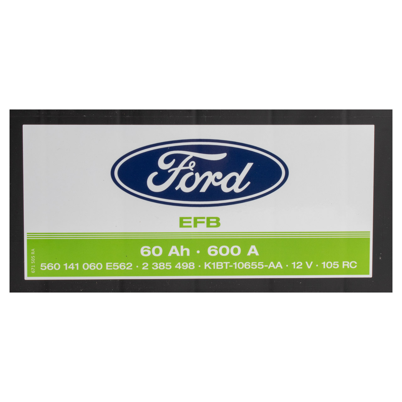 ORIGINAL Ford EFB Autobatterie Batterie Starterbatterie 12V 60Ah 600A 2385498
