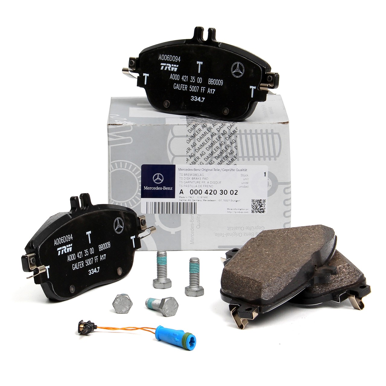 Original Mercedes Benz Bremsbelage Wako Pp754r382x