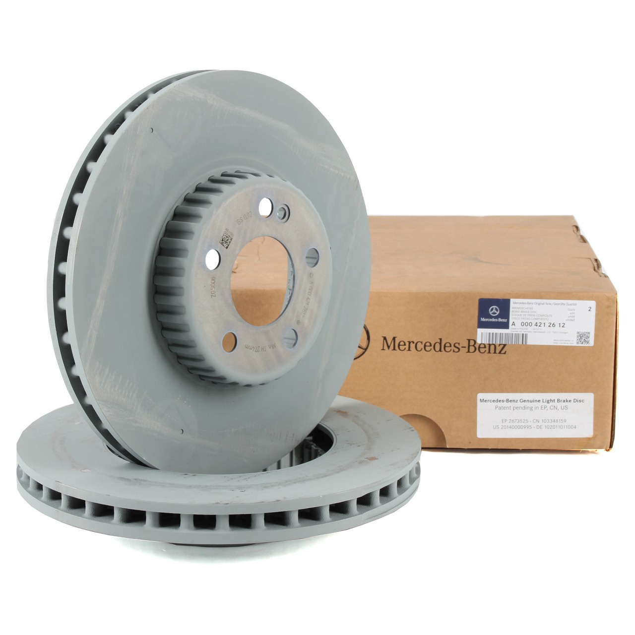 Original Mercedes Benz Bremsscheiben Satz 0004212612