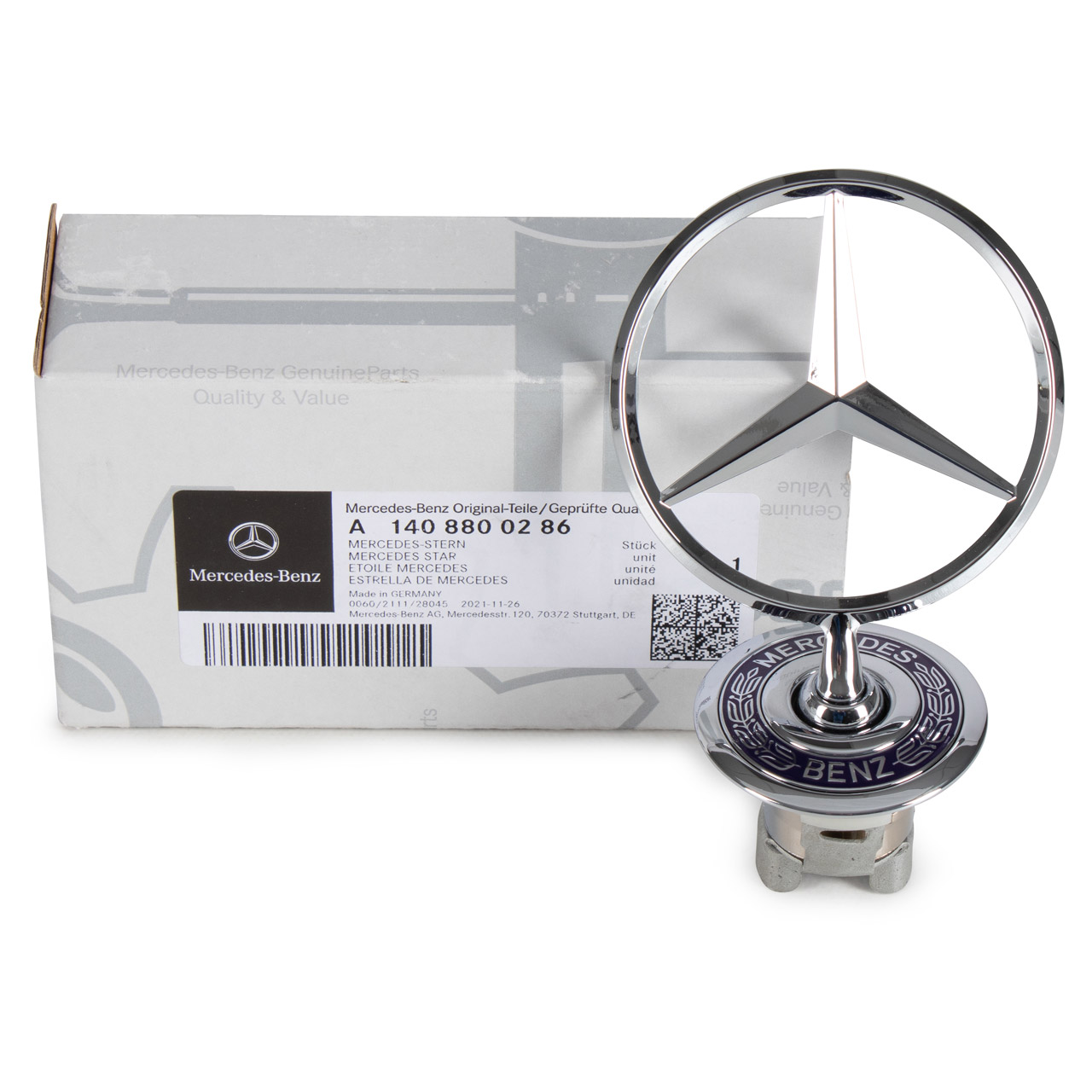 ORIGINAL Mercedes-Benz Stern Emblem Logo Motorhaube S-Klasse W140 1408800286