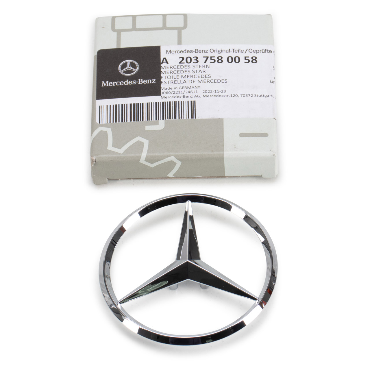 ORIGINAL Mercedes-Benz Emblem Motorhaube C205 S205 W212 W213 V167 W176 vorne 2037580058