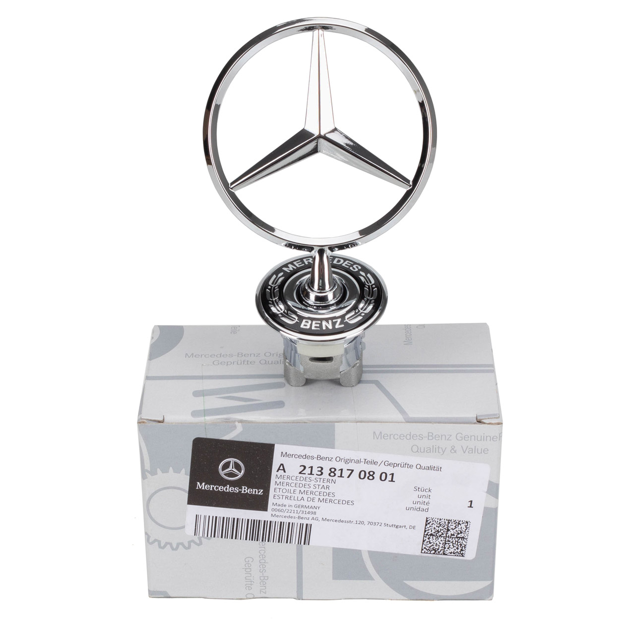 ORIGINAL Mercedes-Benz Emblem Motorhaube E-Klasse W213 S213 Vorderachse  2138170801