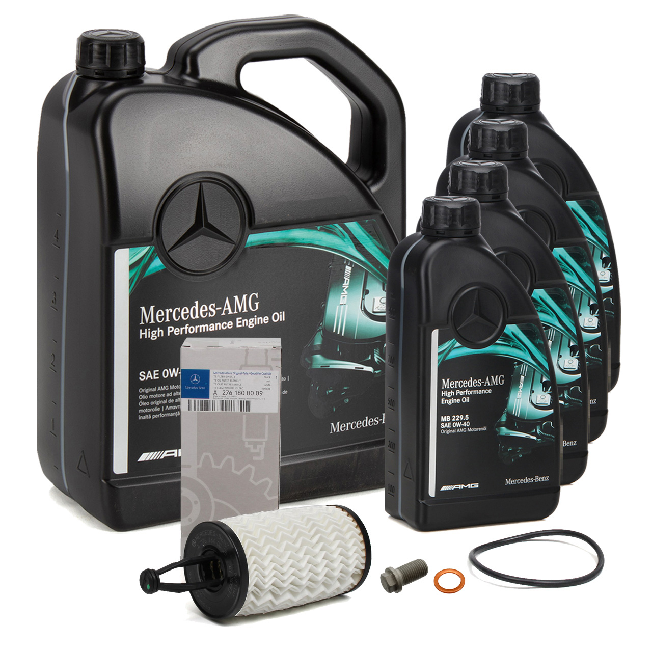 9L ORIGINAL Mercedes AMG High performance 0W40 + Ölfilter M276 43AMG M157 63AMG
