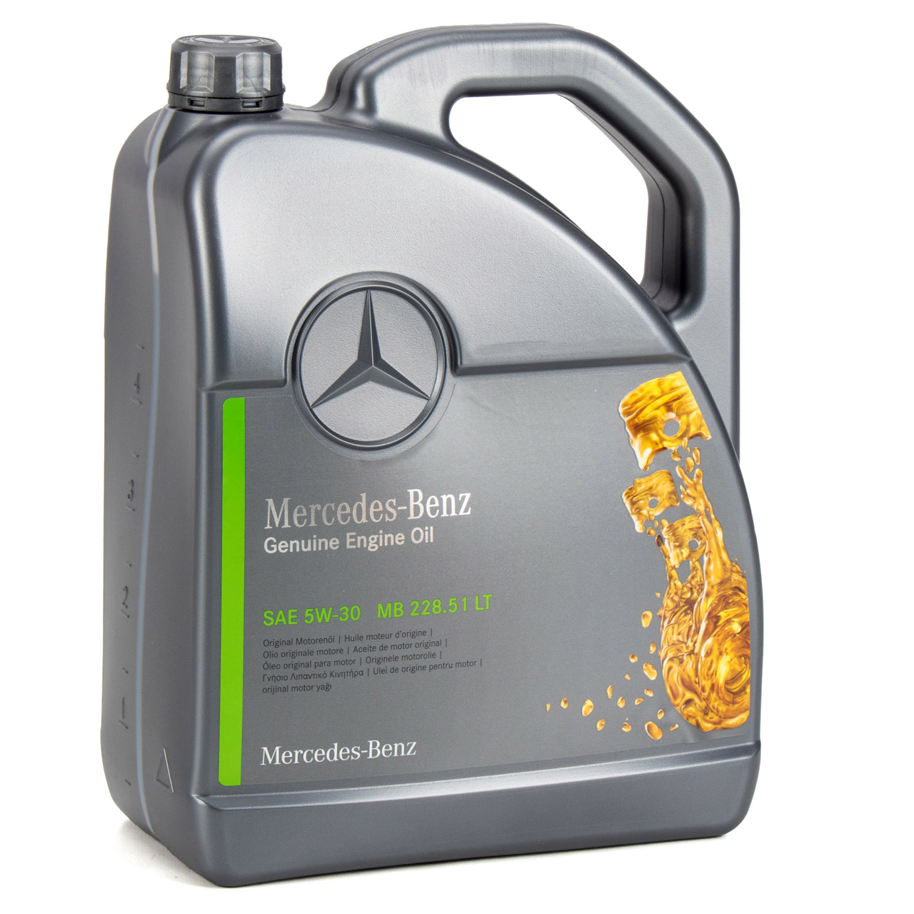 5L 5 Liter ORIGINAL Mercedes-Benz Motoröl Öl 5W-30 MB 228.51 LT 000989790613