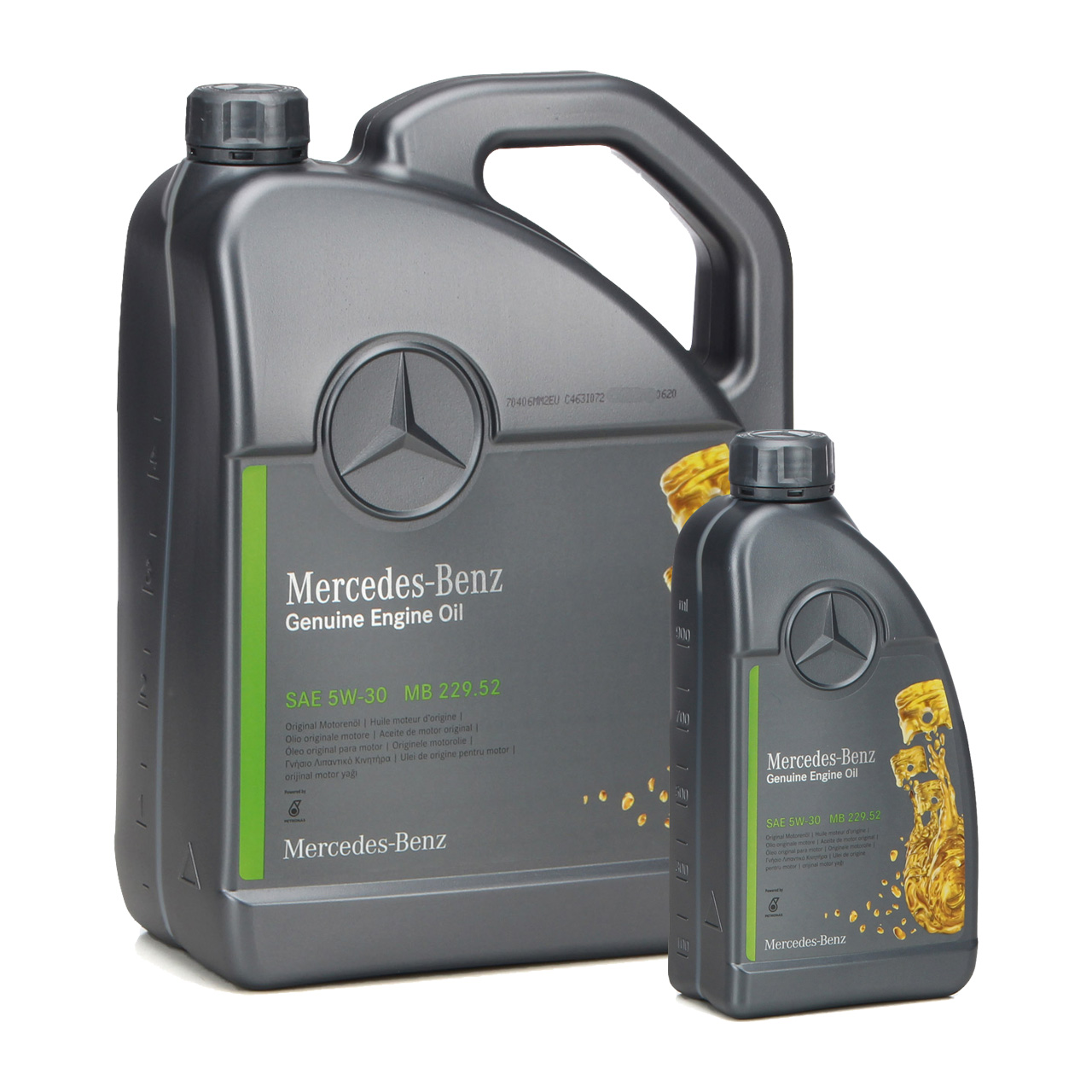 6L 6 Liter ORIGINAL Mercedes-Benz Motoröl ÖL 5W30 5W-30 MB 229.52 0009897006