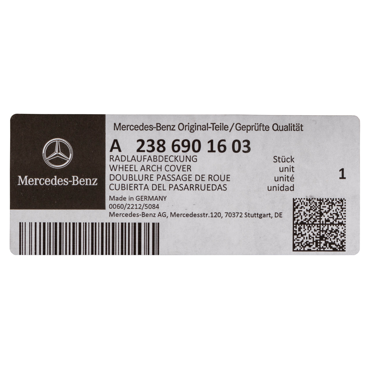 Original MERCEDES-BENZ Fenders / Mudguards - 238 690 16 03 | myparto