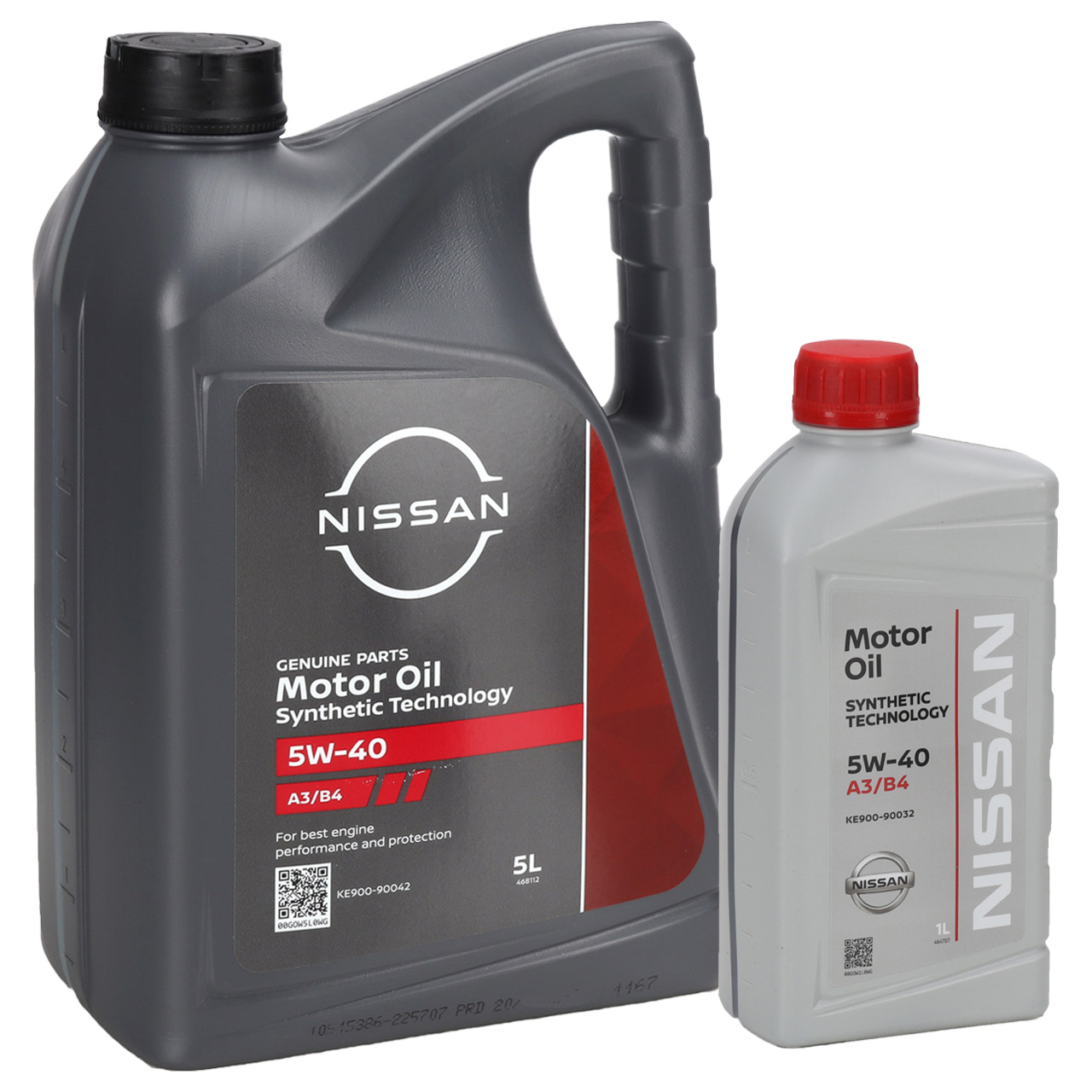 6L 6Liter ORIGINAL Nissan Motoröl Öl 5W-40 5W40 ACEA A3/B4 API SN/CF