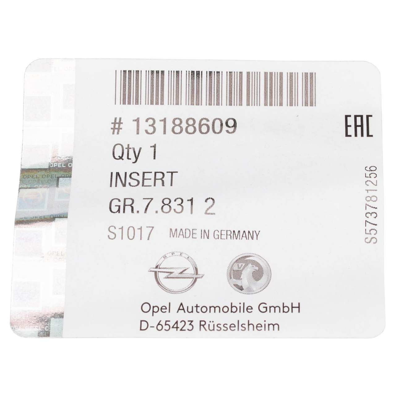 ORIGINAL Opel Stoßstangenleiste Zierleiste Blende Zafira B vorne links 13188609