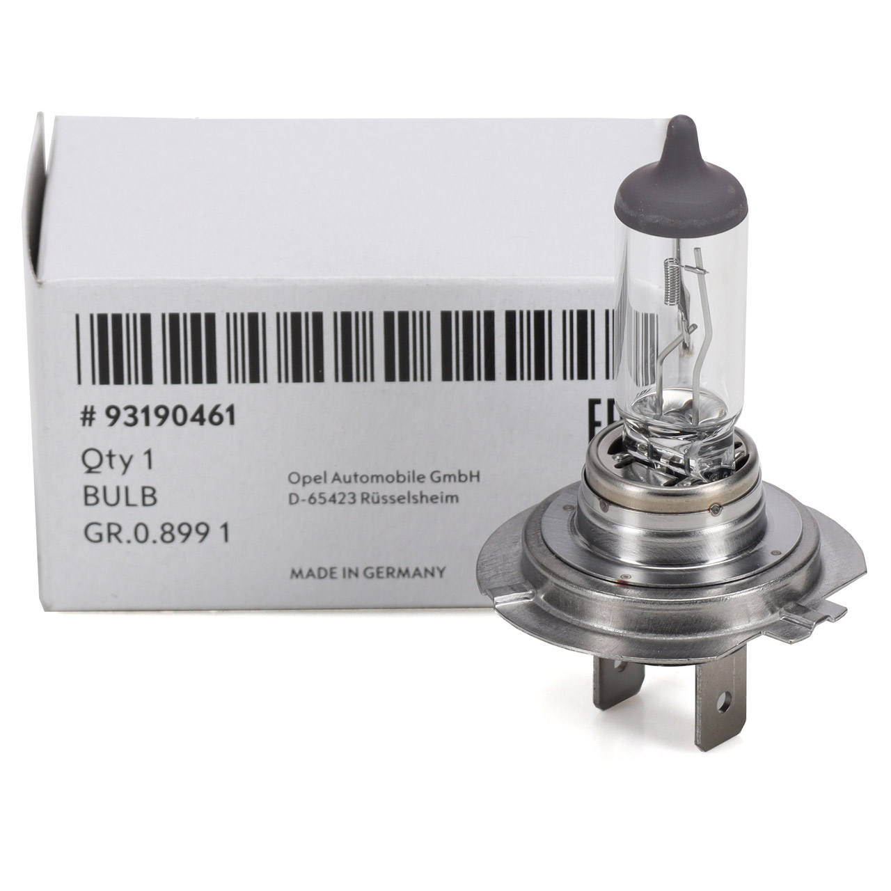 ORIGINAL GM / Opel Halogenlampe H7 12V 55W PX26D (1 Stück) 93190461