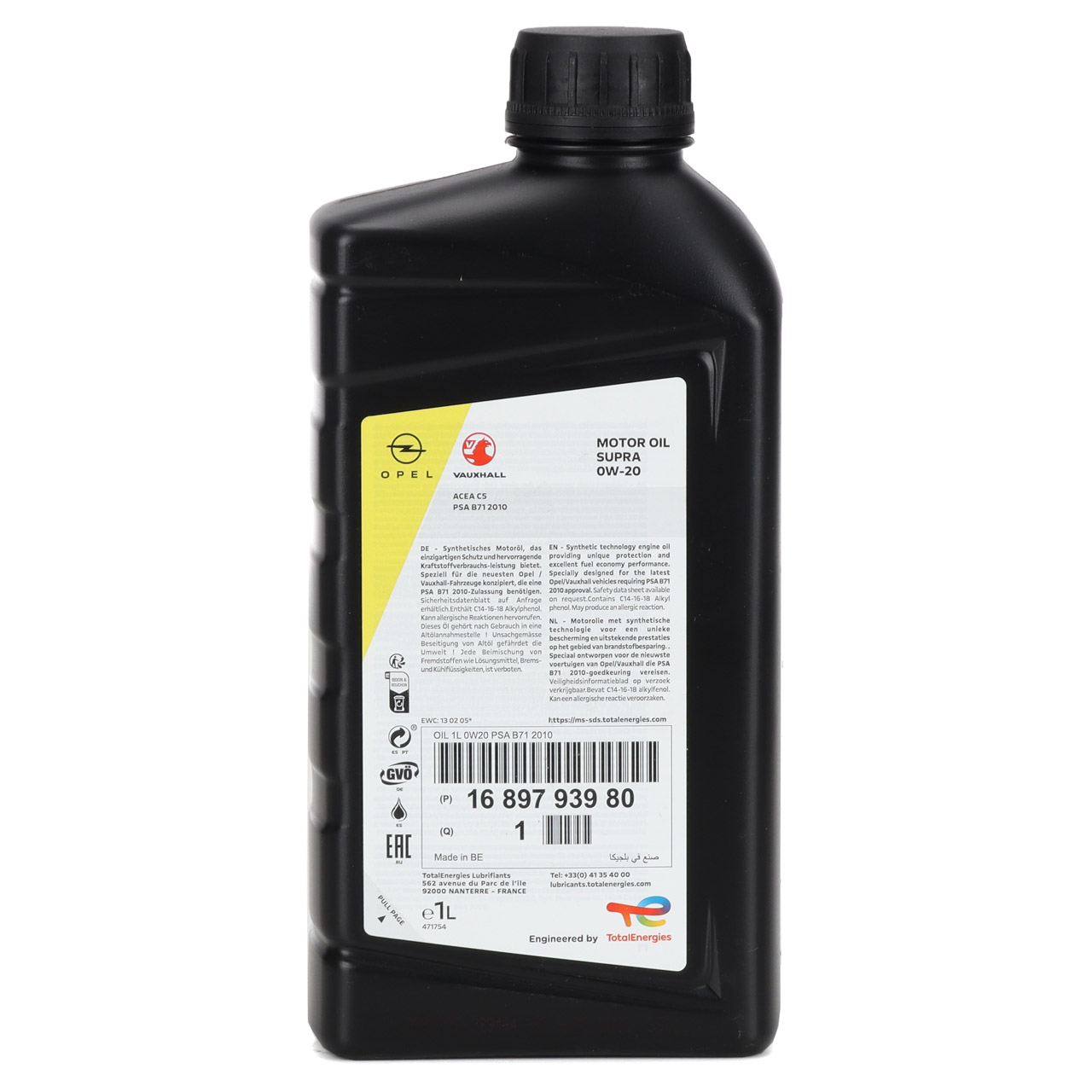 Original OPEL Motor oils - 16 897 939 80 | myparto