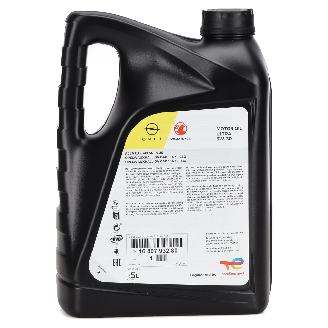 Original OPEL Motor oils - 16 897 932 80 | myparto