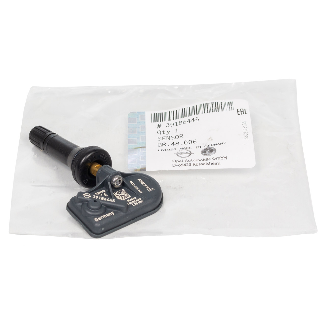 ORIGINAL GM Opel Reifendrucksensor Astra K Insignia B 13506028 / 39186445