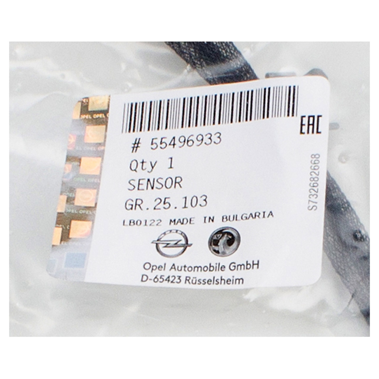 ORIGINAL Opel Abgastemperatursensor Pos. 2 Sensor Insignia A 2.0 CDTI 55496933