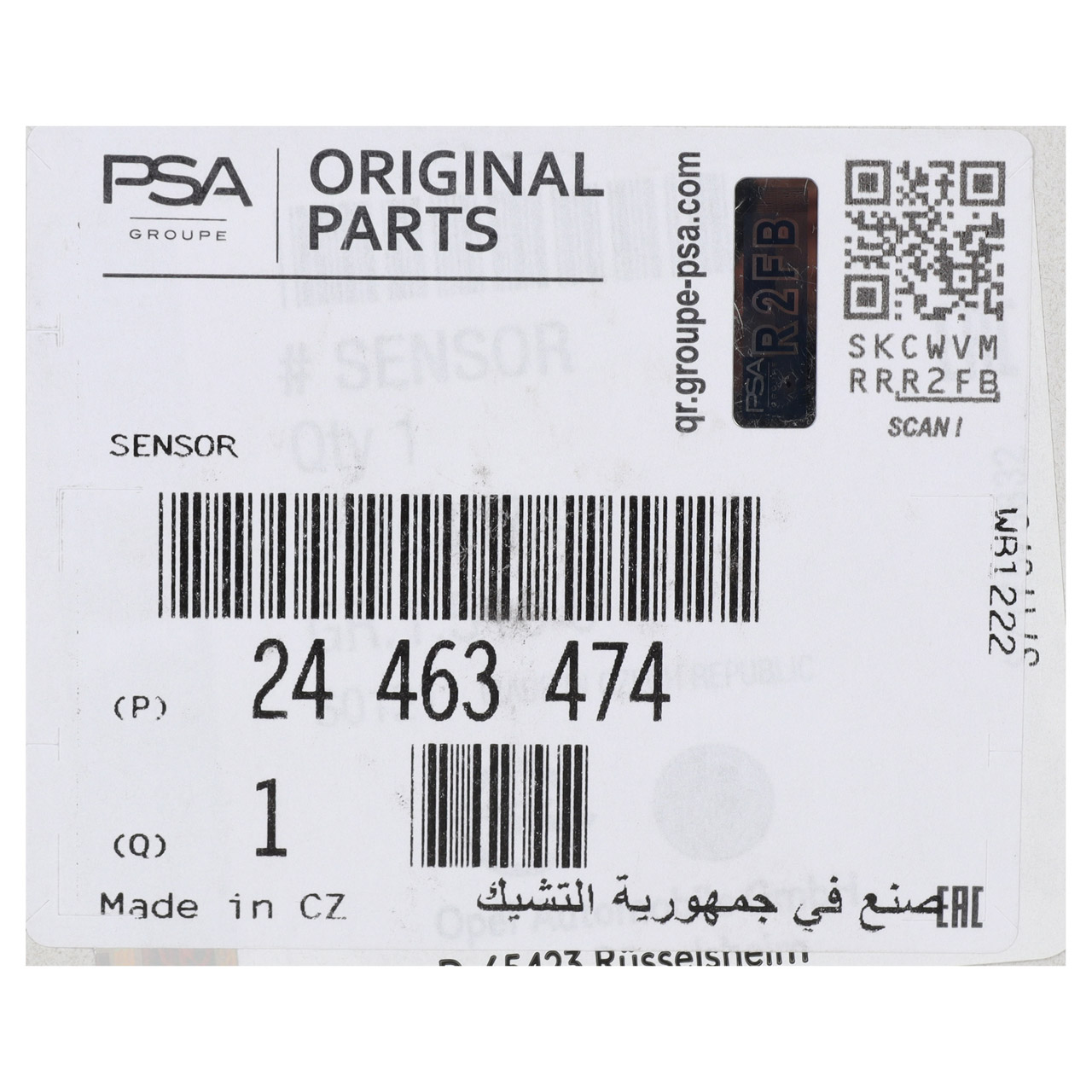 ORIGINAL PSA Opel Ölniveausensor Sensor Astra G Corsa C Vectra C Zafira B 1.6 24463474