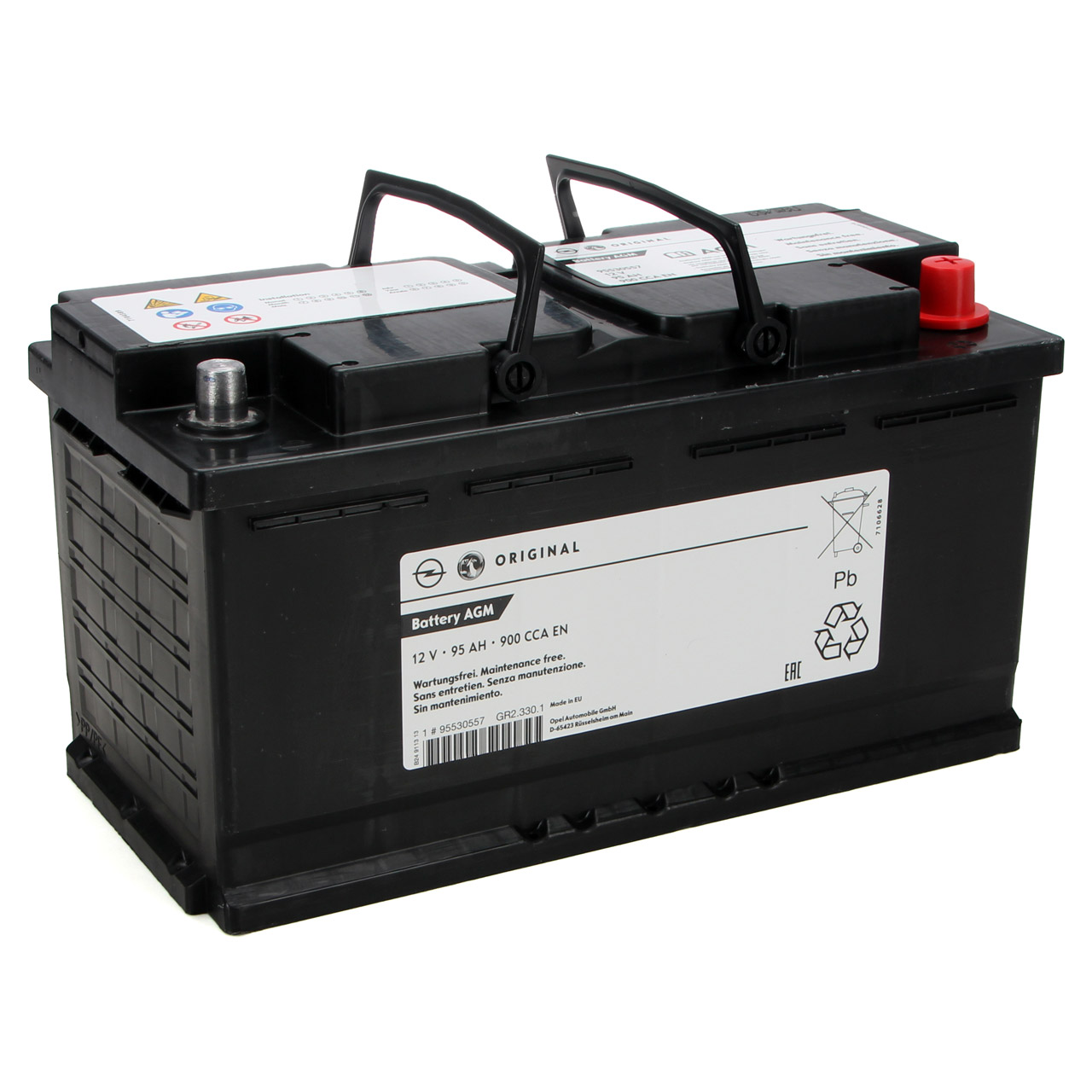 ORIGINAL GM Opel Autobatterie Starterbatterie 12V 95Ah 900 CCA EN 95530557