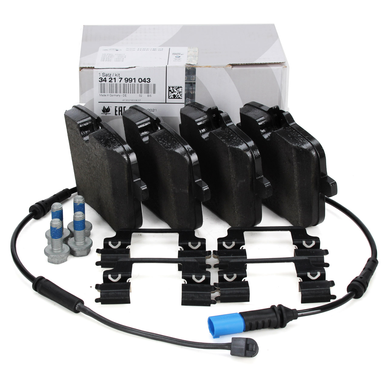 ORIGINAL BMW M Sportbremsbeläge + Warnkontaktsensor X5M F95 X6M F96 hinten
