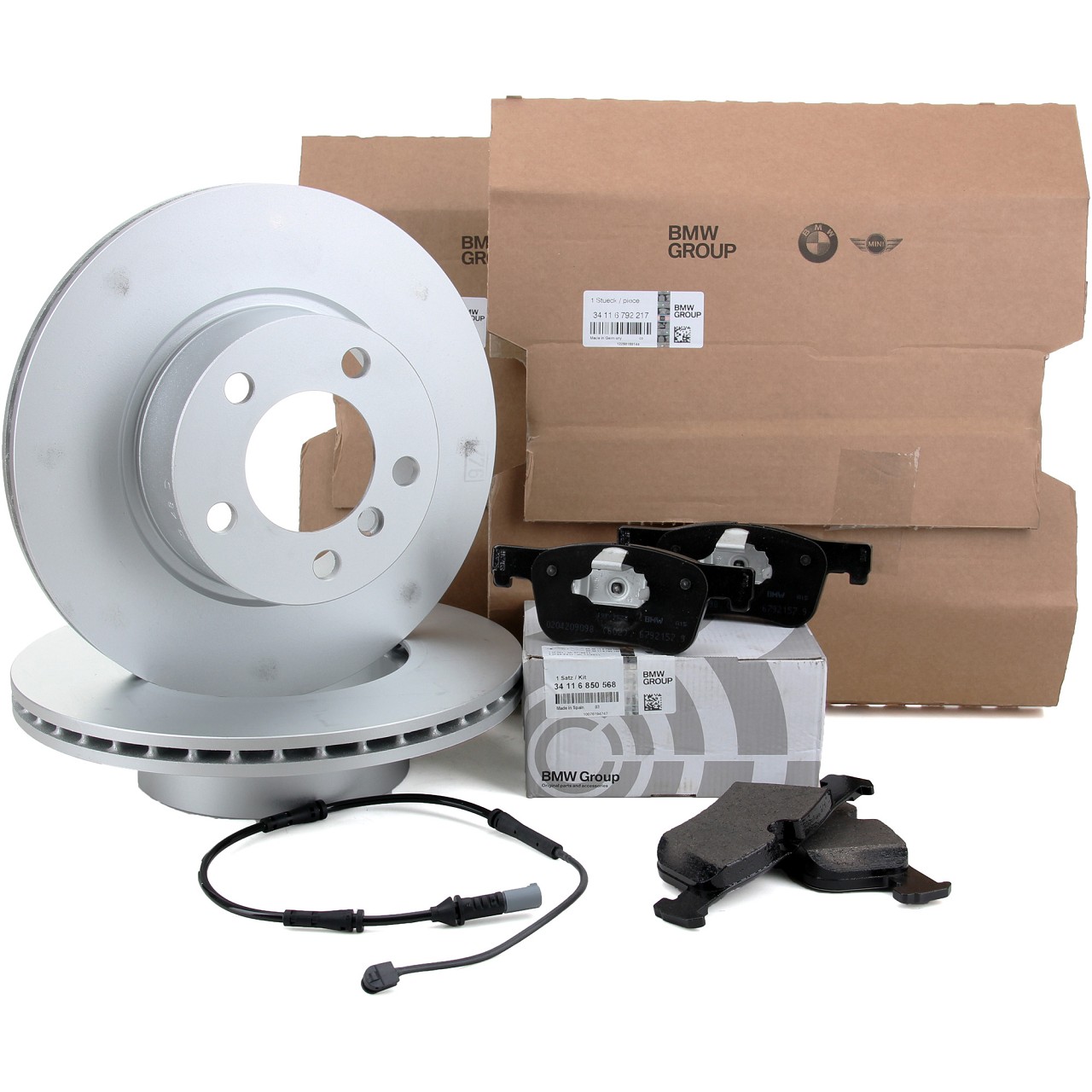 ORIGINAL BMW Bremsen Kit Bremsscheiben + Beläge + Wako F20 F30-34 F32-36 vorne