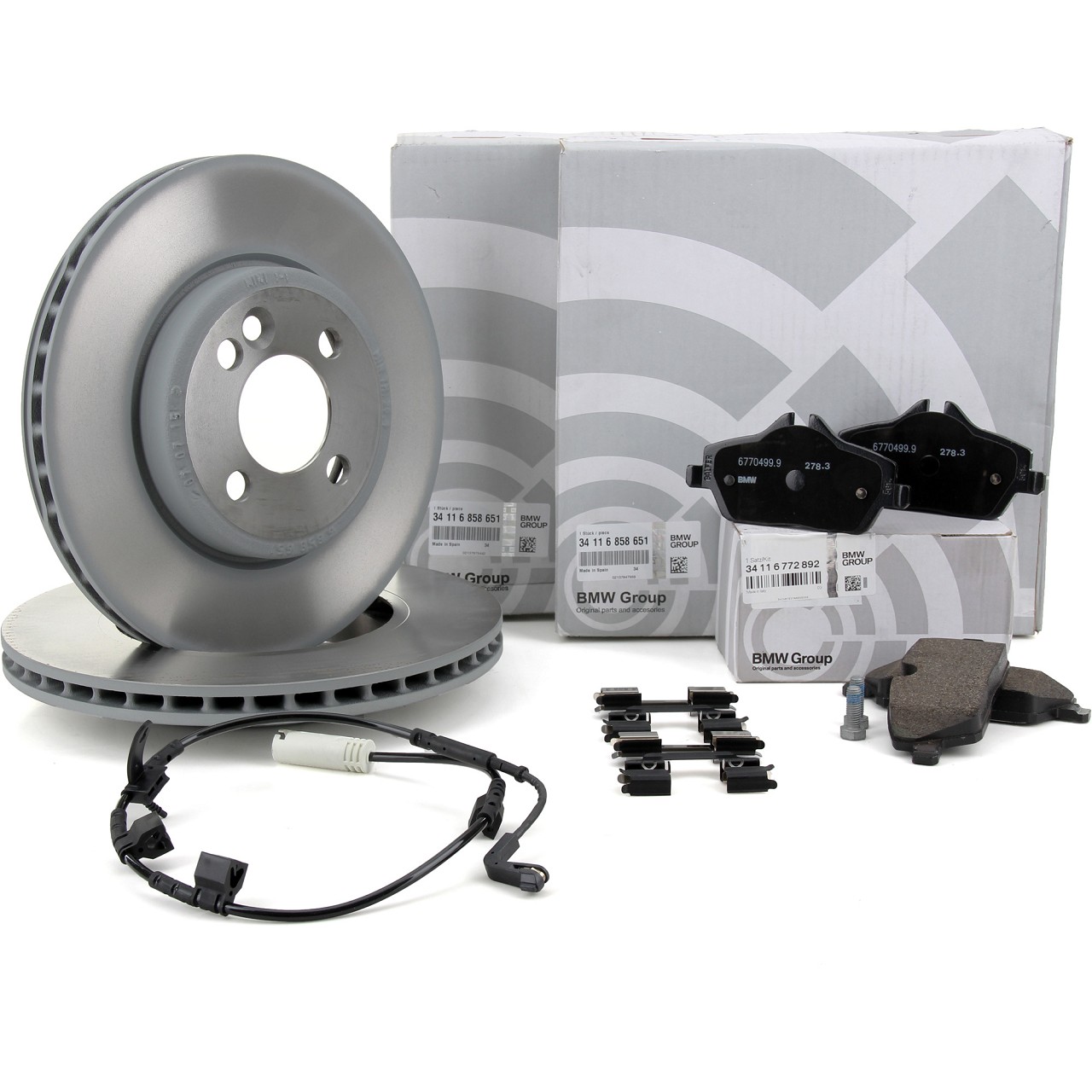 ORIGINAL MINI Bremsscheiben + Beläge + Wako R56 R55 R57 One / Cooper bis 08.2010 vorne