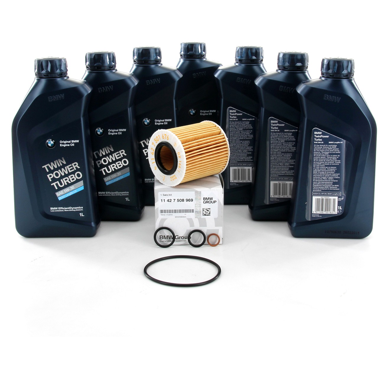 ORIGINAL BMW Motoröl Öl 5W30 LongLife-04 7 Liter + Ölfilter 11427508969