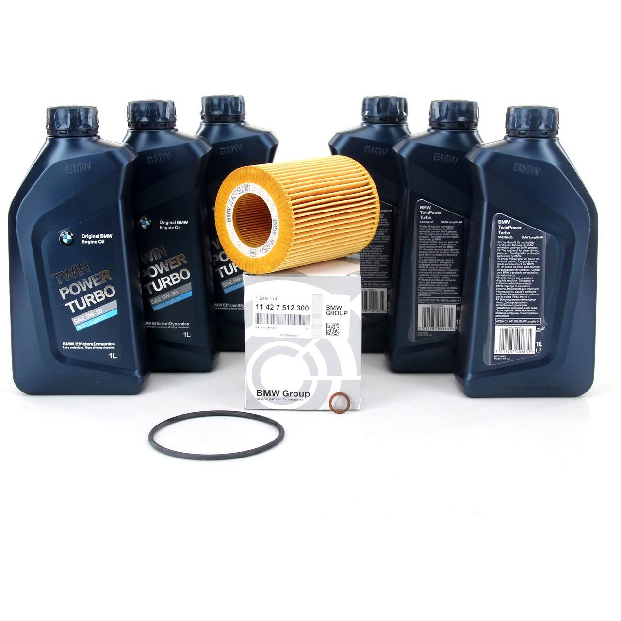 6L 6 Liter ORIGINAL BMW Motoröl Öl 5W30 LongLife-04 + Ölfilter 11427512300
