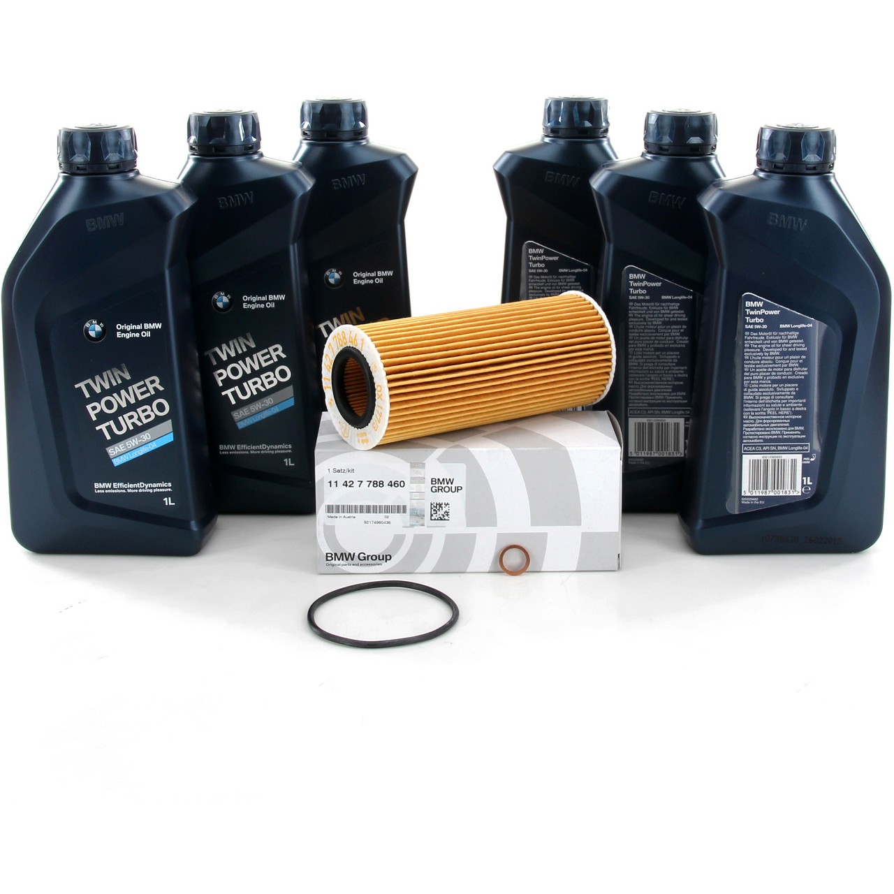 6L 6 Liter ORIGINAL BMW Motoröl Öl 5W30 LongLife-04 + Ölfilter 11427788460